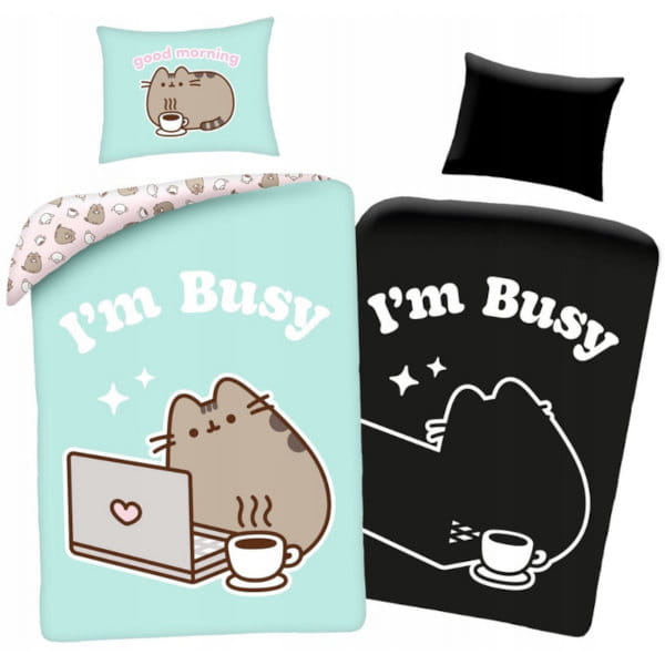 Pusheen Pościel zielona 140x200 cm [PUS-2553BL]