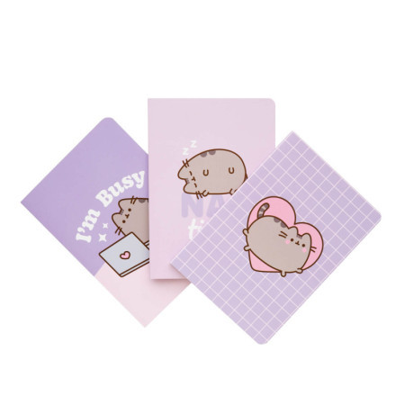 Pusheen Zestaw 3 notesy A6 [Violet] [PCA6011]