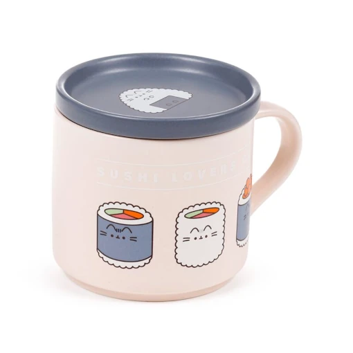 Pusheen Kubek z pokrywką Sushi club [MUGC46]